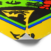 Hummer, Abstrakte Krebse, Matisse Poster (Ecke)