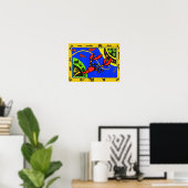 Hummer, Abstrakte Krebse, Matisse Poster (Heimbüro)