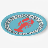 Hummer an der Seilgrenze Pappteller (Schrägansicht)