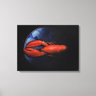 Hummer auf Tiffany Plate Leinwanddruck