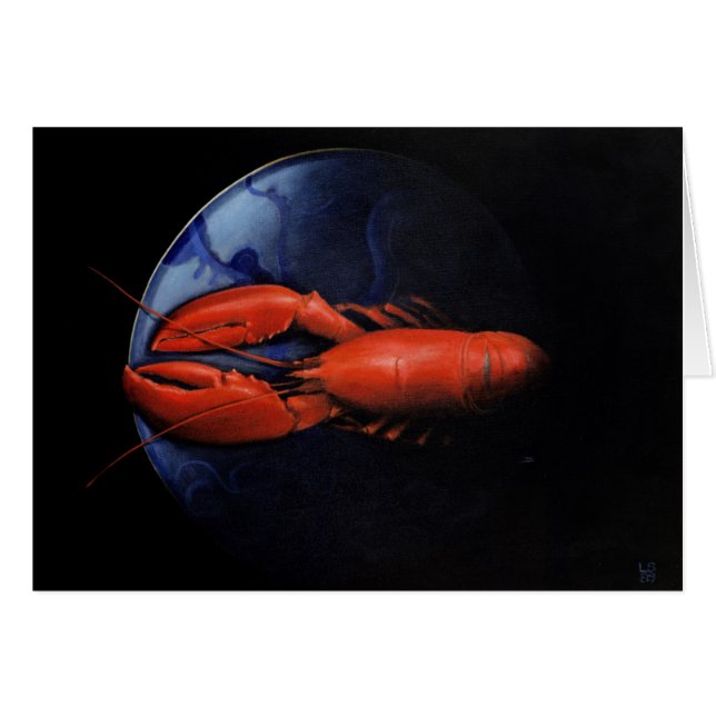 Hummer auf Tiffany-Platte (Vorderseite (Horizontal))