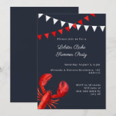 Hummer-Back-Sommerparty Einladung (Vorne/Hinten)