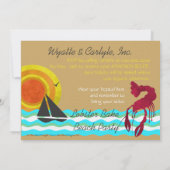 Hummer Bake Beach Party Einladung (Rückseite)