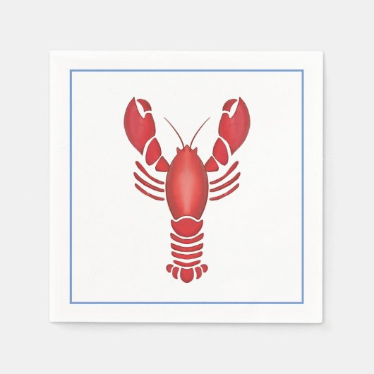Hummer Bake Hummer Fest Küstenküche Serviette (Vorderseite)
