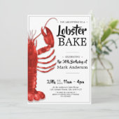 Hummer Bake thematik 30. Geburtstagsfeier Einladung (Stehend Vorderseite)