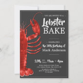 Hummer Bake thematik 30. Geburtstagsfeier Einladung (Vorderseite)