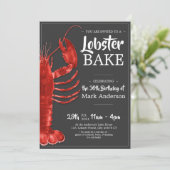 Hummer Bake thematik 30. Geburtstagsfeier Einladung (Stehend Vorderseite)