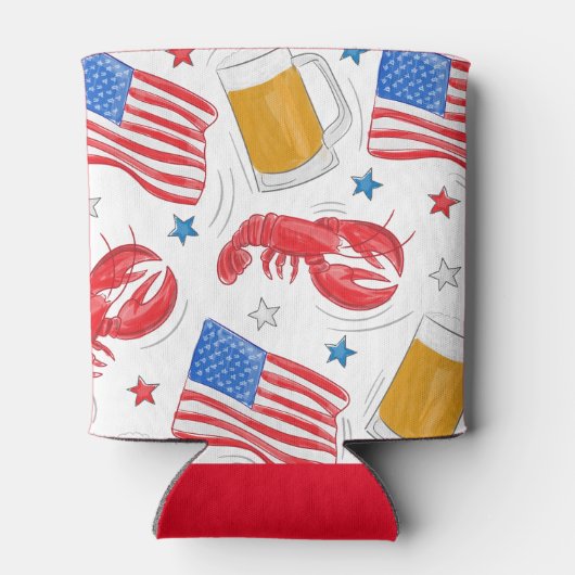 Hummer-Bierfahne Dosenkühler (Rückseite)