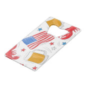 Hummer-Bierfahne Geldbeutel Flaschenöffner (Rückseite Schrägansicht)