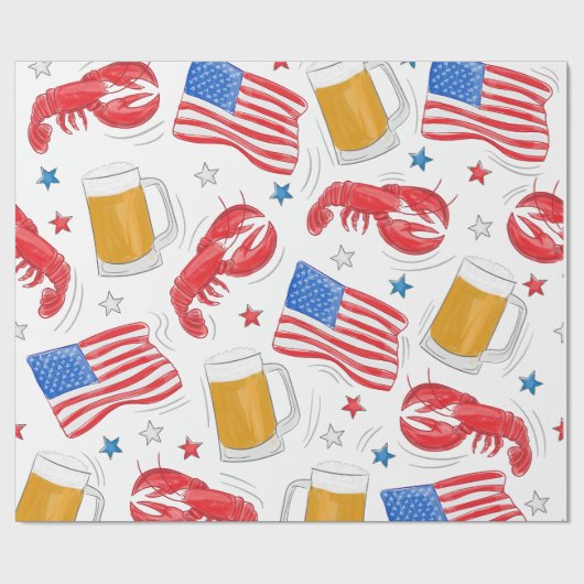 Hummer-Bierfahne Geschenkpapier (Flach)