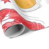 Hummer-Bierfahne Geschenkpapier (Rolleneckpunkt)