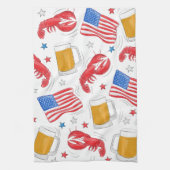 Hummer-Bierfahne Geschirrtuch (Vertikal)