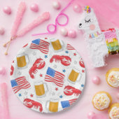 Hummer-Bierfahne Pappteller (Party)