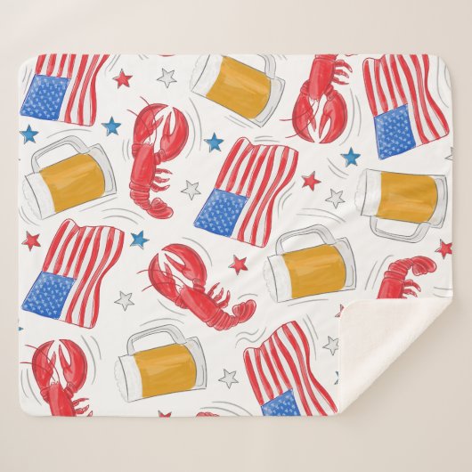 Hummer-Bierfahne Sherpadecke (Vorderseite (Horizontal))