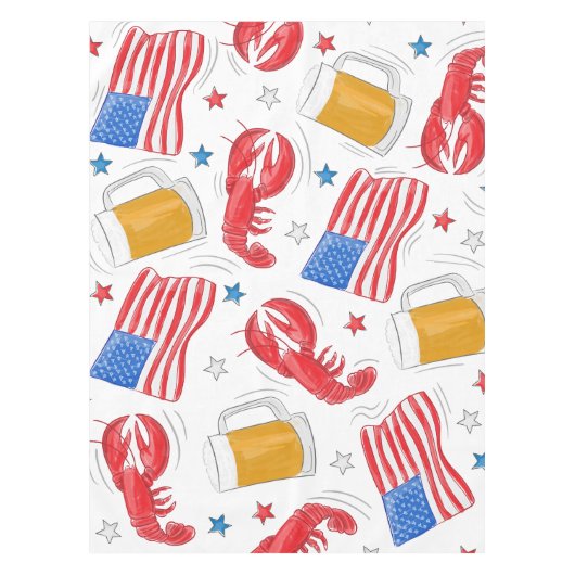 Hummer-Bierfahne Tischdecke (Vorderseite)