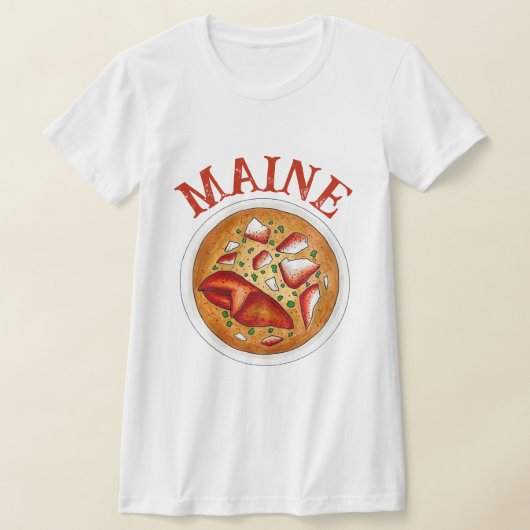 Hummer Bisque Suppe Meeresfrüchte Kochen Maine ME T-Shirt (Ablage )
