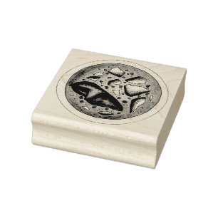 Hummer Bisque Suppe Meeresfrüchte Küche Gummistempel