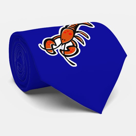 Hummer; Blau Krawatte (Gerollt)