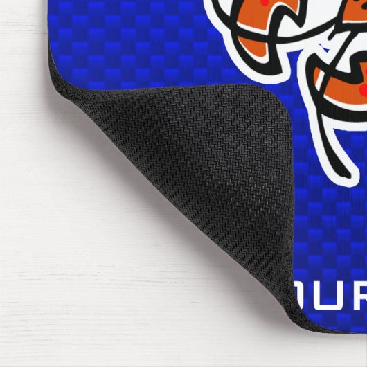 Hummer; Blau Mousepad (Ecke)