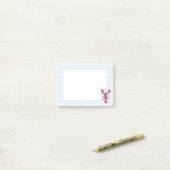 Hummer Blaue Striche Preppy Post-it Notiz (Auf Schreibtisch)