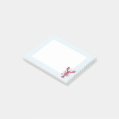 Hummer Blaue Striche Preppy Post-it Notiz (angewinkelt)