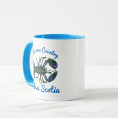 Hummer Bluenose Land-Neuschottland-Kaffee-Tasse Tasse (Vorderseite Links)