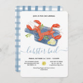 Hummer Boil Bake Einladung (Vorne/Hinten)