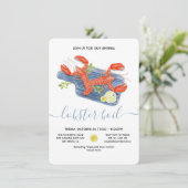 Hummer Boil Bake Einladung (Stehend Vorderseite)