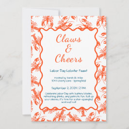 Hummer-Boil-Einladung zum Arbeitstag - Patriotisch Einladung