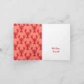 Hummer Boil Geburtstagsparty Niedlich Kids Karte (Innenseite)