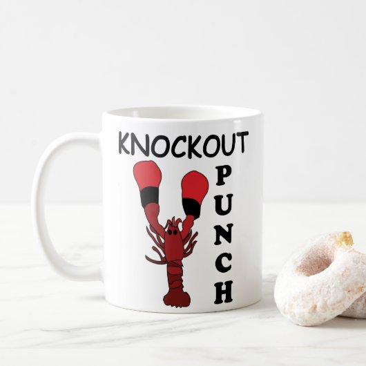 Hummer Boxen Knockout Punch Kaffeetasse (Mit Donut)