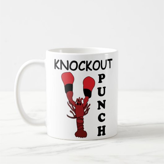 Hummer Boxen Knockout Punch Kaffeetasse (Links)