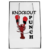 Hummer Boxen Knockout Punch Mittlere Geschenktüte (Rückseite)