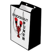 Hummer Boxen Knockout Punch Mittlere Geschenktüte (Rückseite Schrägansicht)