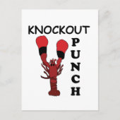 Hummer Boxen Knockout Punch Postkarte (Vorderseite)