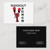 Hummer Boxen Knockout Punch Visitenkarte (Vorne/Hinten)