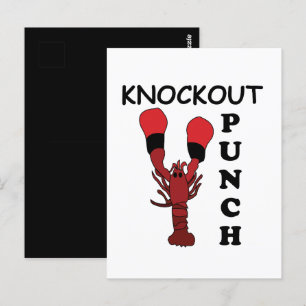 Hummer Boxen Knockout-Schlag Postkarte