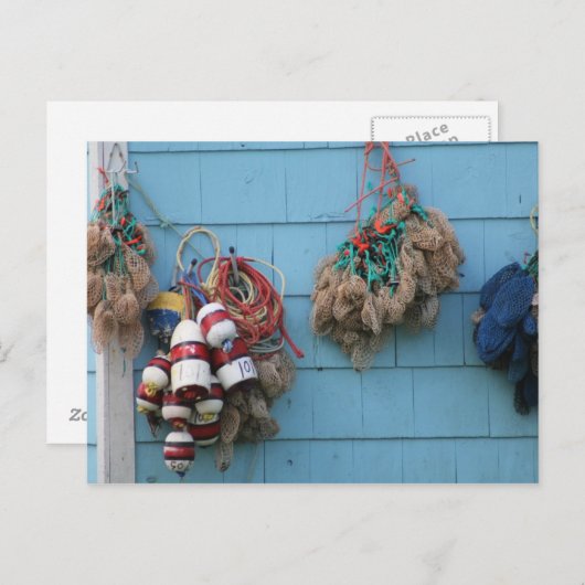 Hummer Buoys & Köder Taschen Postkarte (Vorne/Hinten)