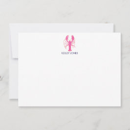 Hummer Coastal Chic Personalisiert Flat Note Card Mitteilungskarte
