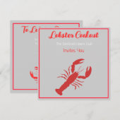 Hummer-Cookie Einladung (Vorne/Hinten)