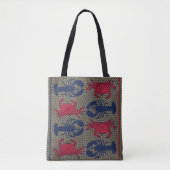Hummer Crabs Sea Life Pattern auf Mesh Tasche (Vorderseite)