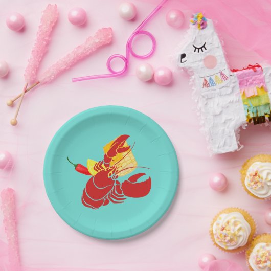 Hummer Crawfish Crawfish Boil Party Pappteller (Party)