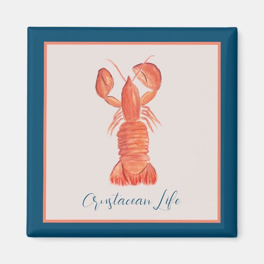 Hummer Crawfish Crustacean Magnet (Vorne)