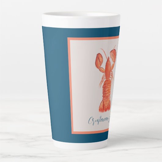 Hummer Crawfish Crustacean Milchtasse (Vorderseite)