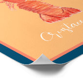 Hummer Crawfish Crustacean Poster (Ecke)