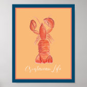 Hummer Crawfish Crustacean Poster (Vorne)