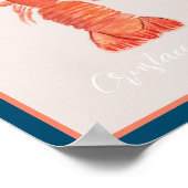 Hummer Crawfish Crustacean Watercolor Earthy Poster (Ecke)