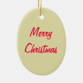 Hummer Crayfish Santa Claws, Text bearbeiten Keramik Ornament (Hinten)