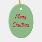 Hummer Crayfish Santa Claws, Text bearbeiten Keramikornament (Hinten)