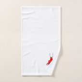 Hummer-Design mit Monogramm Badhandtuch Set (Handtuch)